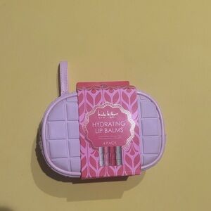 Purple Quilted Lip Balm Set